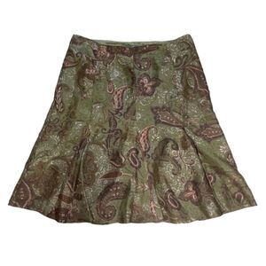 Lauren Ralph Lauren 💯% Silk Skirt Size 8P